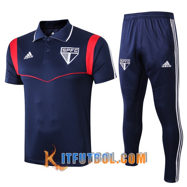 Nueva Polo Futbol Sao Paulo FC + Pantalones Azul Oscuro 19/20