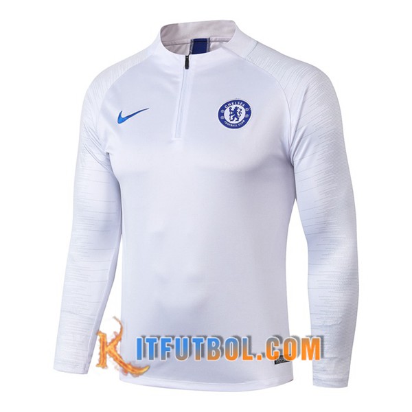 Nueva Entrenamiento Sudadera FC Chelsea Blanco 19/20