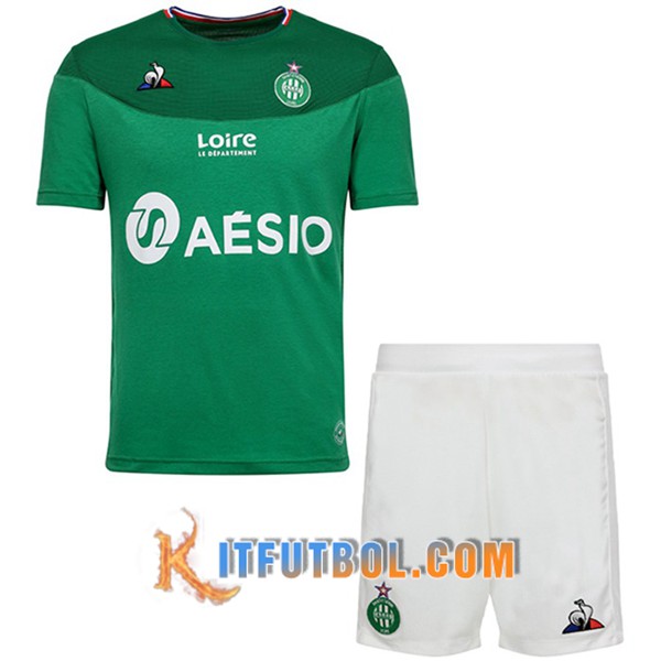 Camisetas Personalizadas Futbol AS St Etienne Ninos Primera 19/20