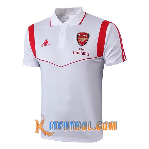 Nueva Polo Futbol Arsenal Blanco 19/20