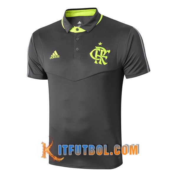 Nueva Polo Futbol Flamengo Gris Oscuro 19/20