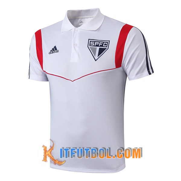 Nueva Polo Futbol Sao Paulo FC Blanco 19/20