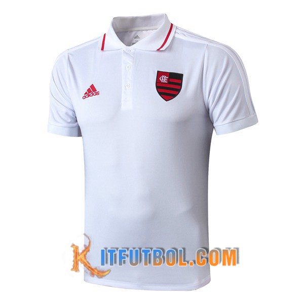 Nueva Polo Futbol Flamengo Blanco 19/20
