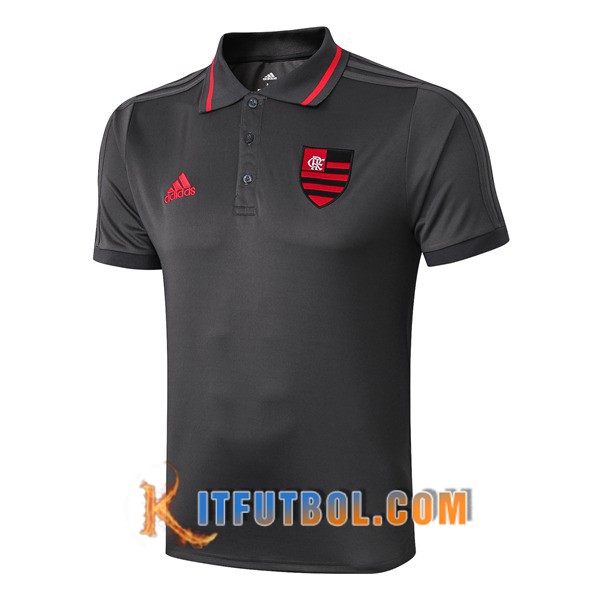 Nueva Polo Futbol Flamengo Gris 19/20