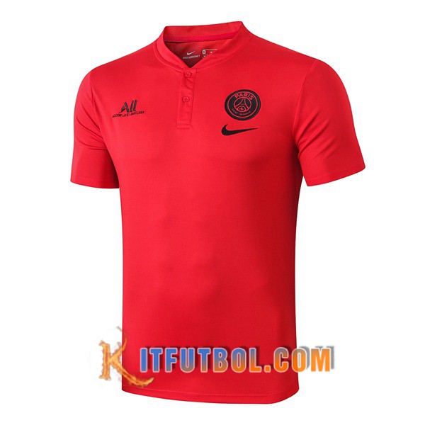 Nueva Polo Futbol Paris PSG ALL Roja 19/20