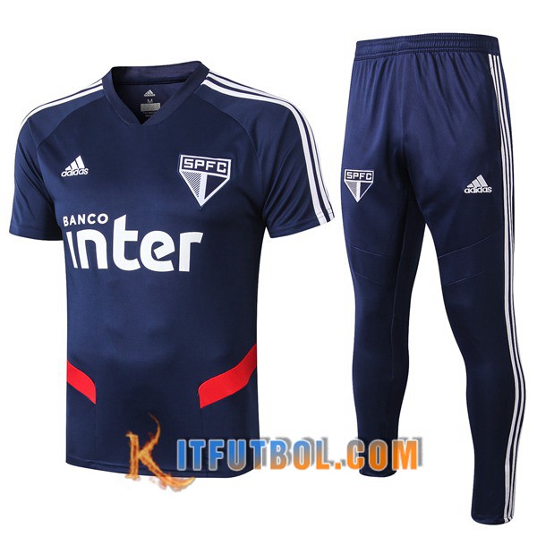 Camiseta Entrenamiento Sao Paulo FC + Pantalones Azul 19/20