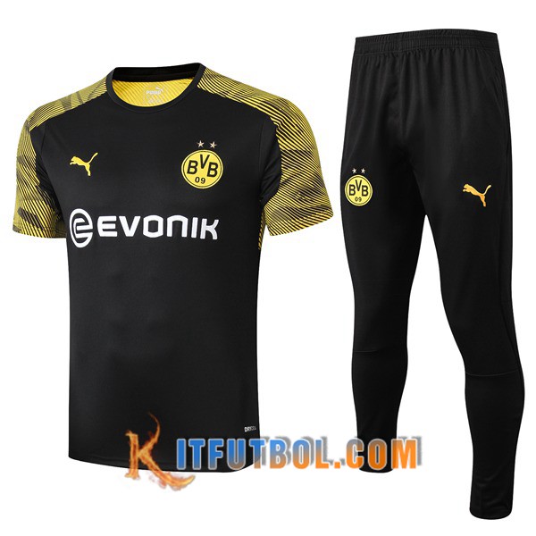 Camiseta Entrenamiento Dortmund BVB + Pantalones Negro 19/20