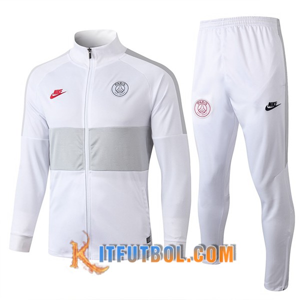 Nueva Chandal Futbol - Chaqueta + Pantalones PSG NIKE Blanco 19/20
