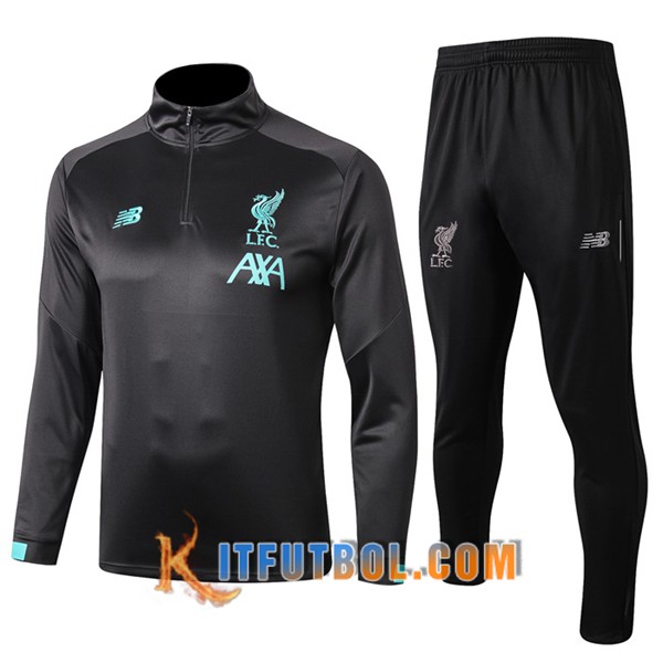 Nueva Chandal Futbol - Chaqueta + Pantalones FC Liverpool Negro 19/20
