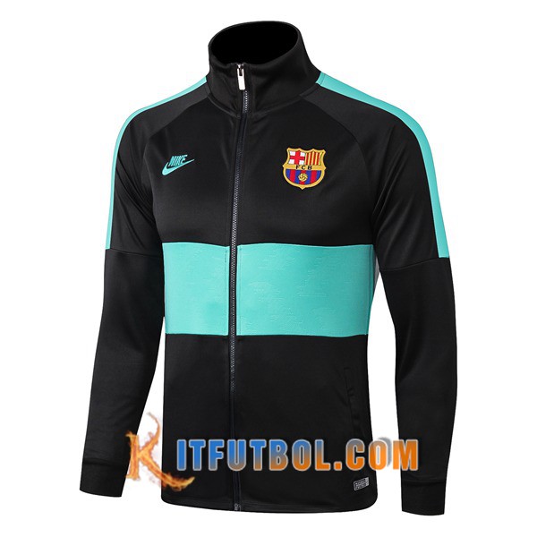 Nueva Chaqueta Futbol FC Barcelona Negro Verde 19/20