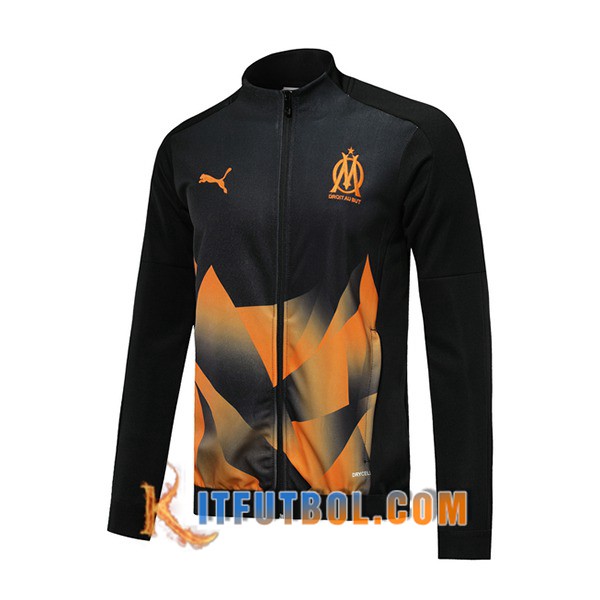 Nueva Chaqueta Futbol Marsella OM Negro Amarillo 19/20