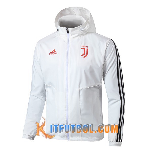 Nueva Chaqueta Futbol Rompevientos Juventus Blanco 19/20