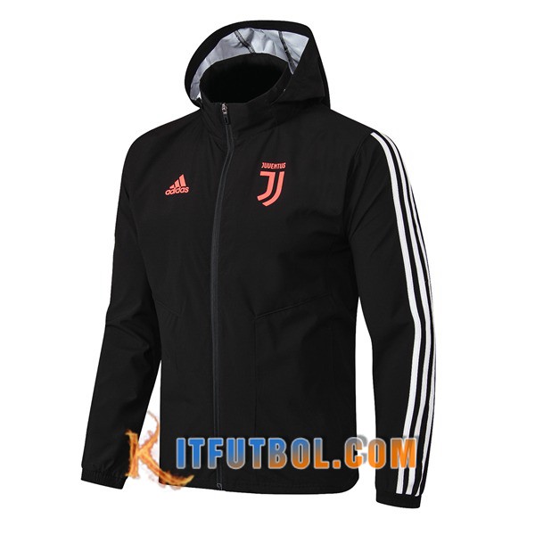 Nueva Chaqueta Futbol Rompevientos Juventus Negro 19/20