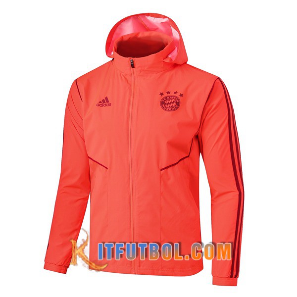 Nueva Chaqueta Futbol Rompevientos Bayern Munich Naranja 19/20