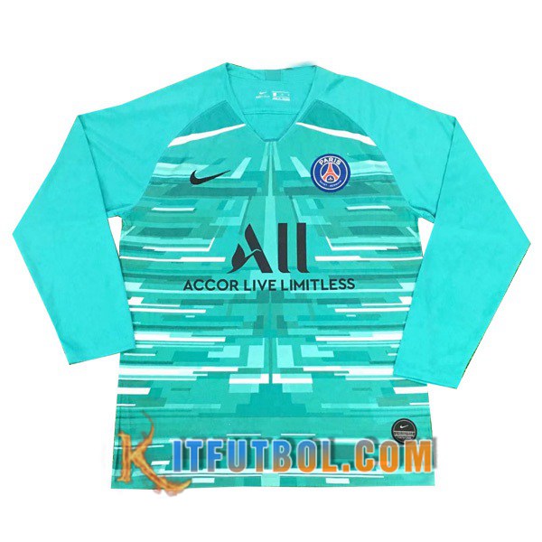 Camisetas Futbol PSG Portero Manga Larga Azul 19/20