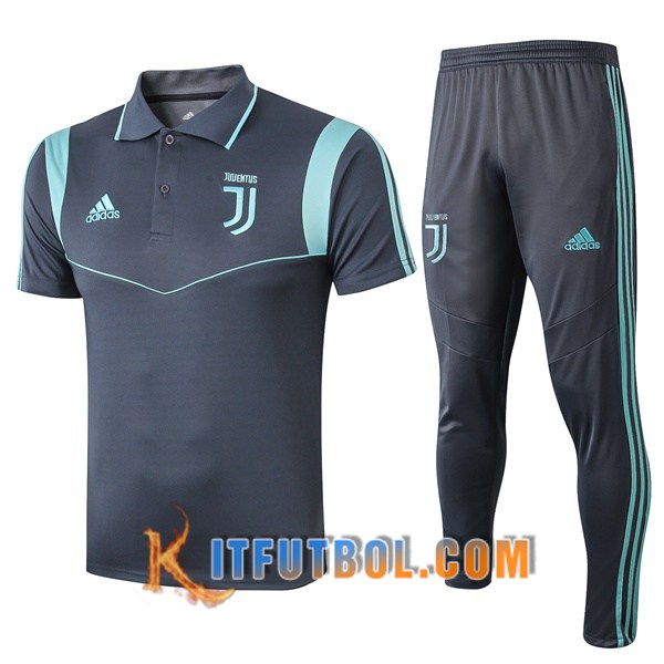 Nueva Polo Futbol Juventus + Pantalones Azul Verde 19/20