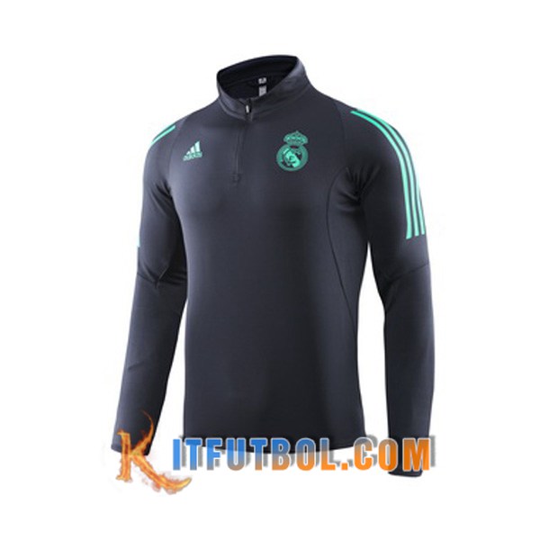 Nueva Entrenamiento Sudadera Real Madrid Cian 19/20