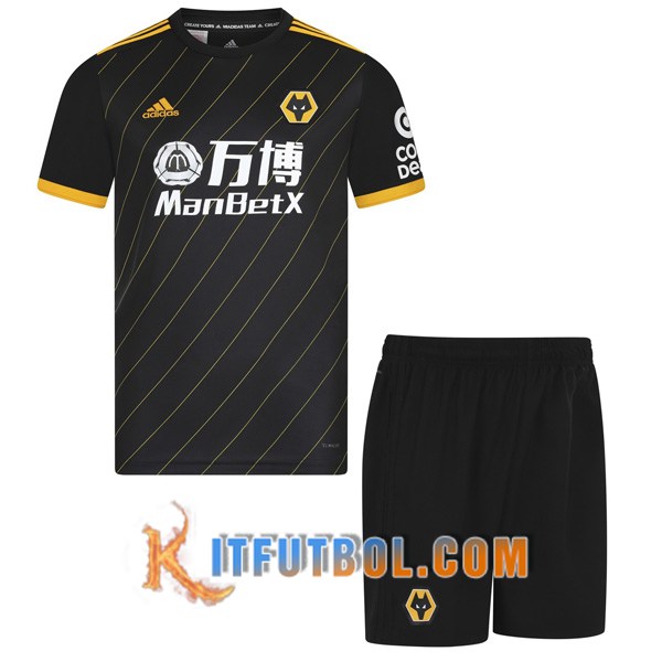 Camisetas Personalizadas Futbol Wolves Ninos Segunda 19/20