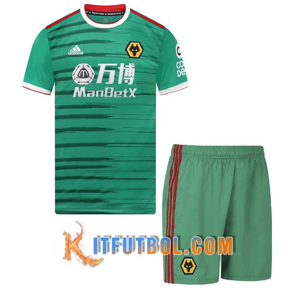 Camisetas Personalizadas Futbol Wolves Ninos Tercera 19/20