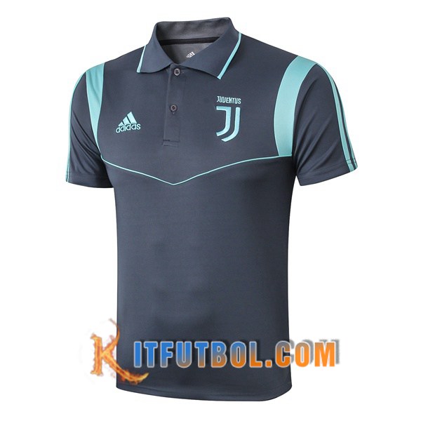 Nueva Polo Futbol Juventus Azul Verde 19/20