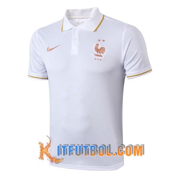 Nueva Polo Futbol Francia Blanco 19/20