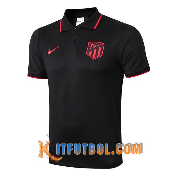 Nueva Polo Futbol Atletico Madrid Negro 19/20