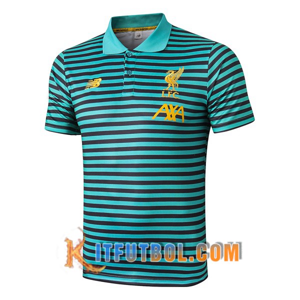 Nueva Polo Futbol FC Liverpool Verde Stripe 19/20