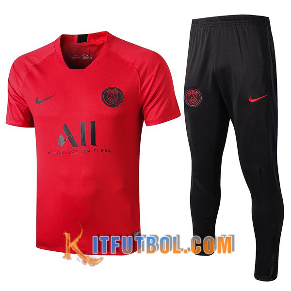 Camiseta Entrenamiento PSG ALL + Pantalones Roja 19/20