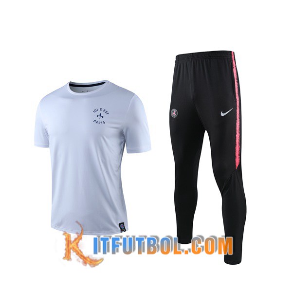 Camiseta Entrenamiento PSG + Pantalones Blanco 19/20