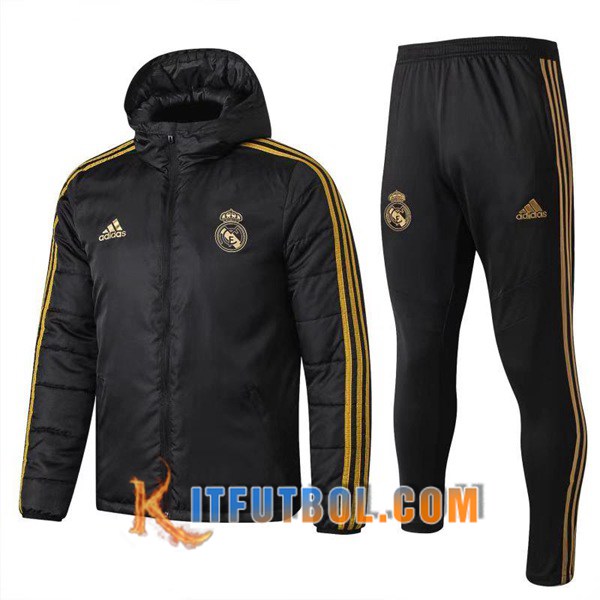 Nueva Chaqueta de Plumas Real Madrid Hombre Negro 19/20