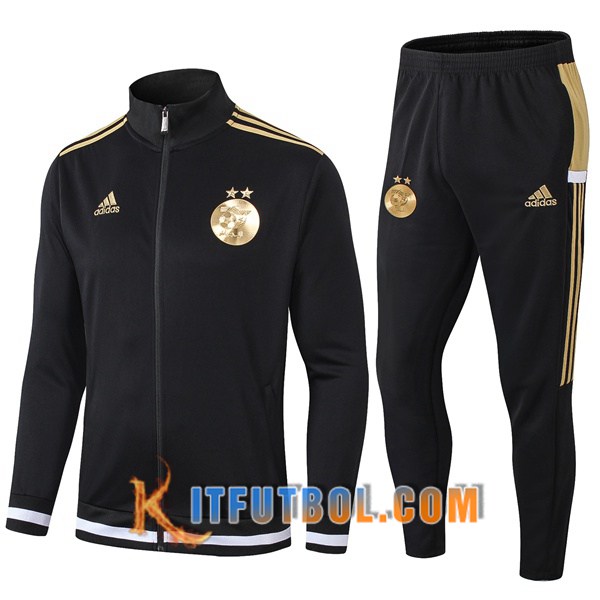 Nueva Chandal Futbol - Chaqueta + Pantalones Argelia Negro 19/20