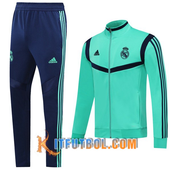 Nueva Chandal Futbol - Chaqueta + Pantalones Real Madrid Verde 19/20