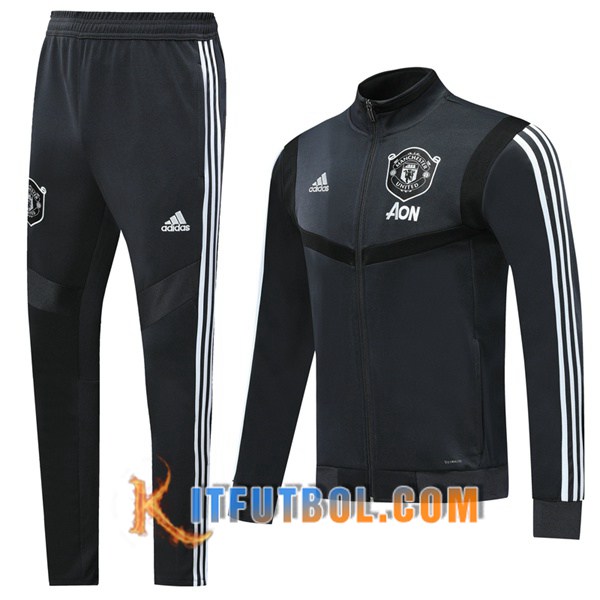 Nueva Chandal Futbol - Chaqueta + Pantalones Manchester United Gris Oscuro 19/20