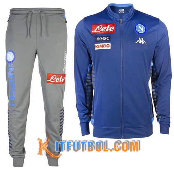 Nueva Chandal Futbol - Chaqueta + Pantalones SSC Napoli Azul 19/20