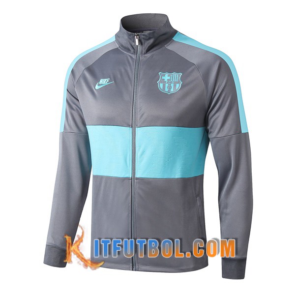 Nueva Chaqueta Futbol FC Barcelona Verde Gris Claro 19/20
