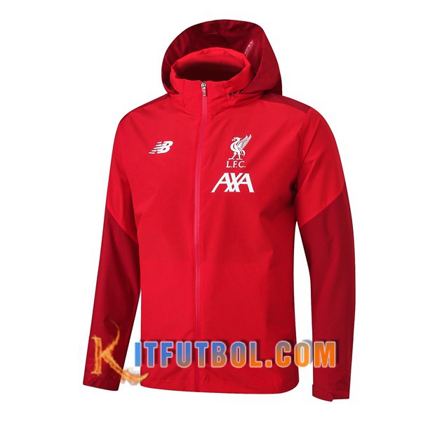 Nueva Chaqueta Futbol Rompevientos FC Liverpool Roja 19/20