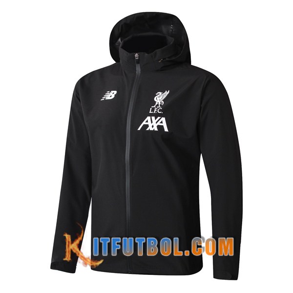Nueva Chaqueta Futbol Rompevientos FC Liverpool Negro 19/20