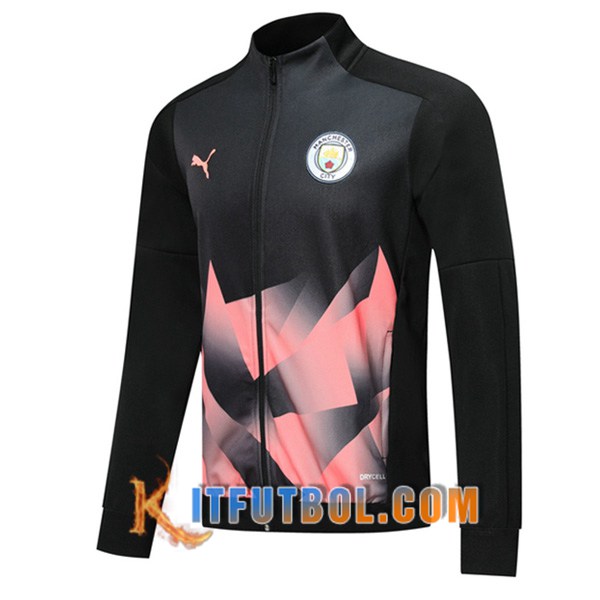 Nueva Chaqueta Futbol Manchester City Negro Rosa 19/20