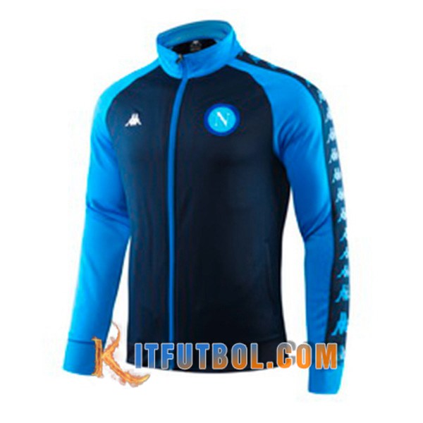Nueva Chaqueta Futbol SSC Napoli Azul Cuello Alto 19/20