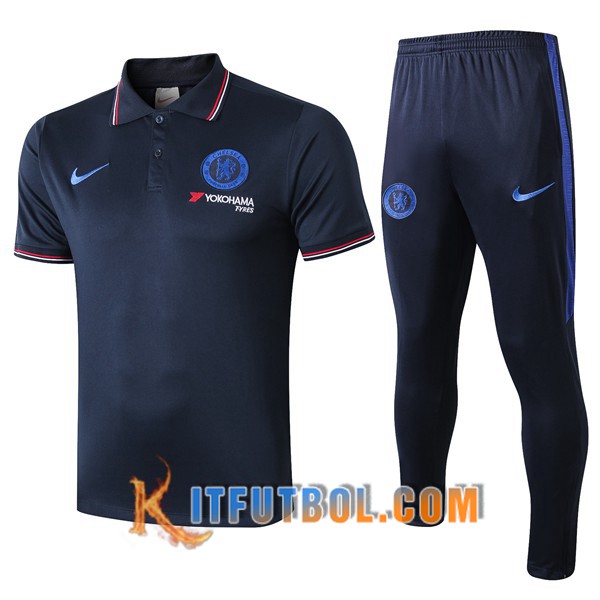 Nueva Polo Futbol FC Chelsea + Pantalones Azul Real 19/20