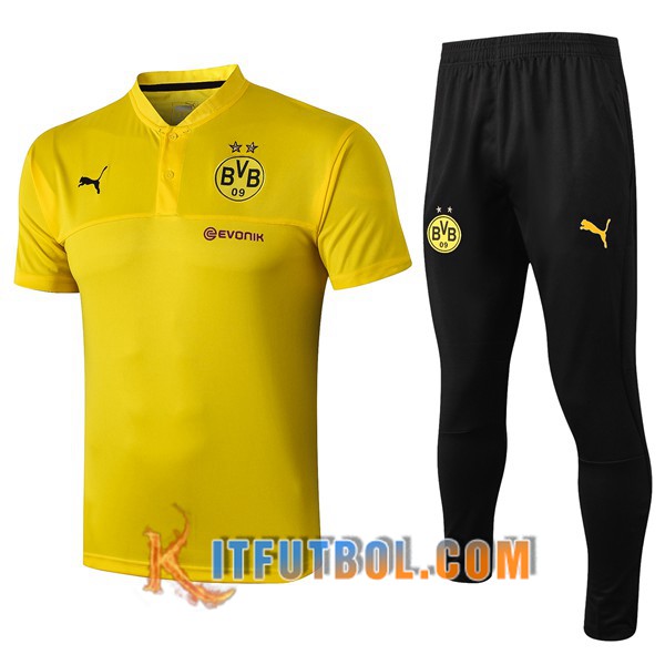 Nueva Polo Futbol Dortmund BVB + Pantalones Amarillo 19/20