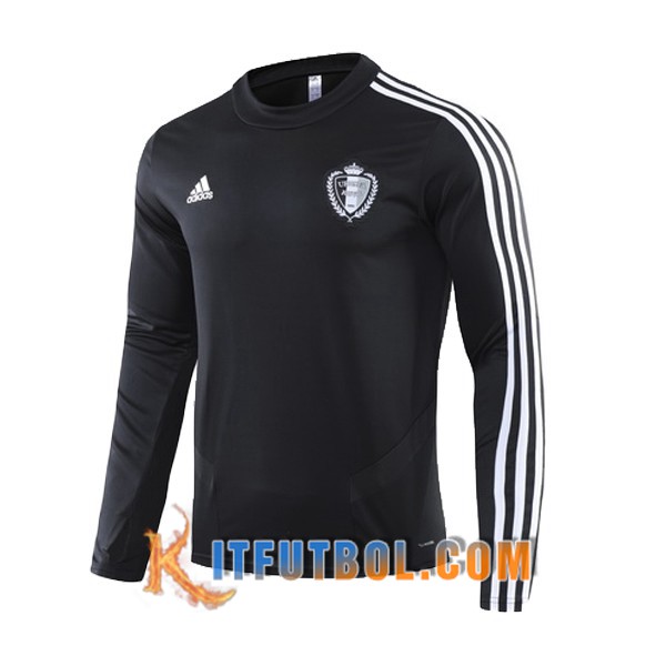 Nueva Entrenamiento Sudadera Belgica Negro 19/20