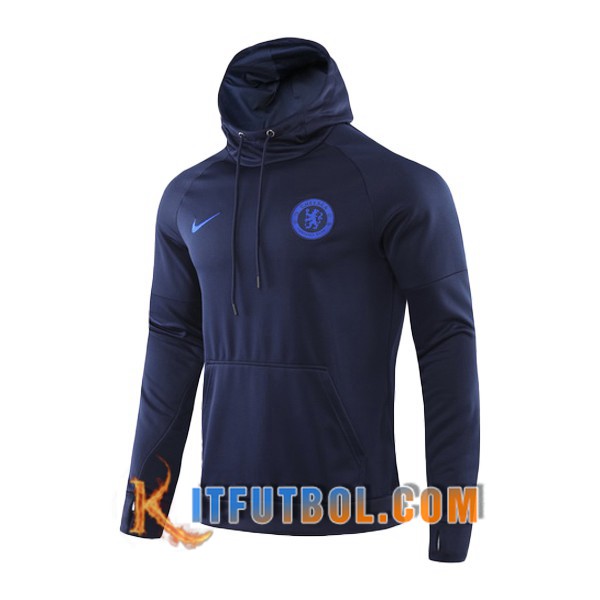 Nueva Entrenamiento Sudadera con capucha FC Chelsea Negro 19/20
