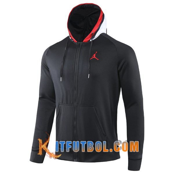 Nueva Entrenamiento Sudadera con capucha Pairis PSG Jordan Negro 19/20