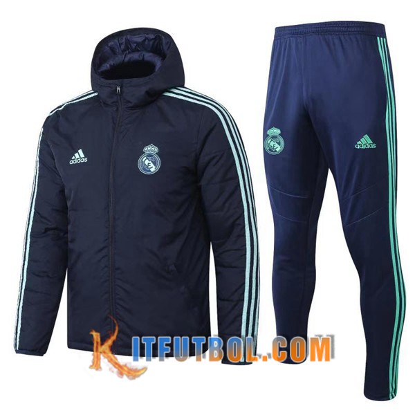 Nueva Chaqueta de Plumas Real Madrid Hombre Gris Oscuro 19/20