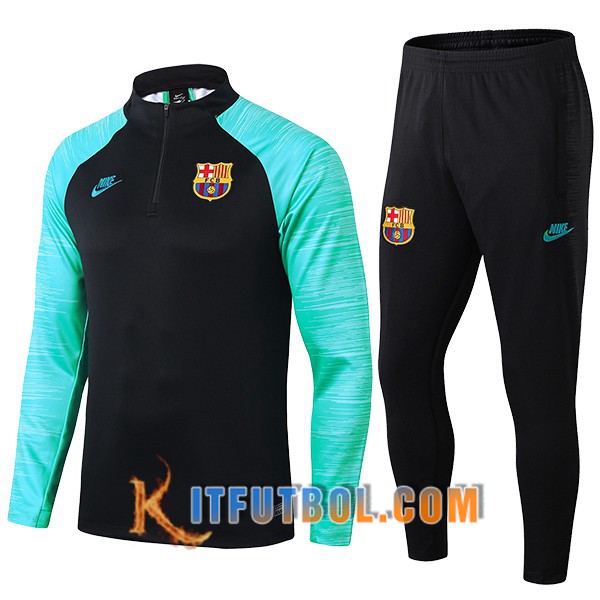 Nueva Chandal Futbol + Pantalones FC Barcelona Beko Verde Negro 19/20