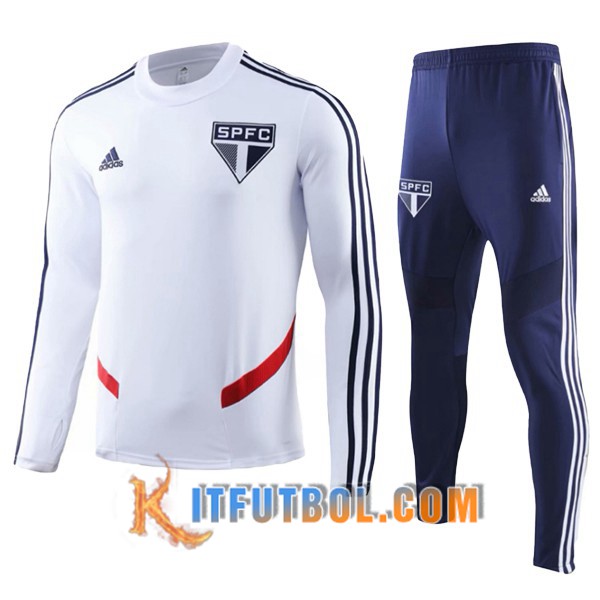 Nueva Chandal Futbol Sao Paulo FC Ninos Blanco 19/20