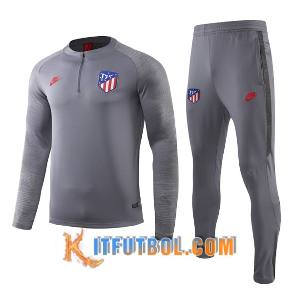 Nueva Chandal Futbol Atletico Madrid Ninos Gris 19/20