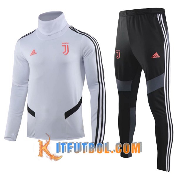 Nueva Chandal Futbol Juventus Ninos Blanco Cuello Alto 19/20