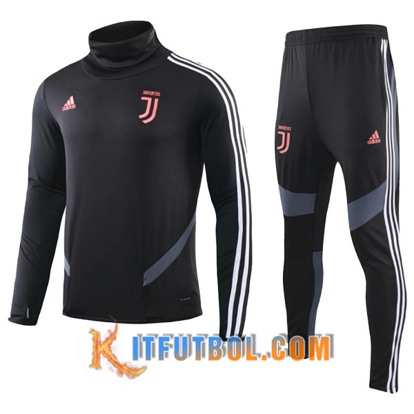 Nueva Chandal Futbol Juventus Ninos Negro Cuello Alto 19/20